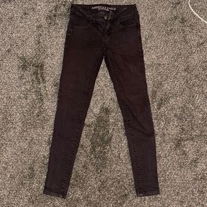 American Eagle Plum super stretch Jeggings Size 0
